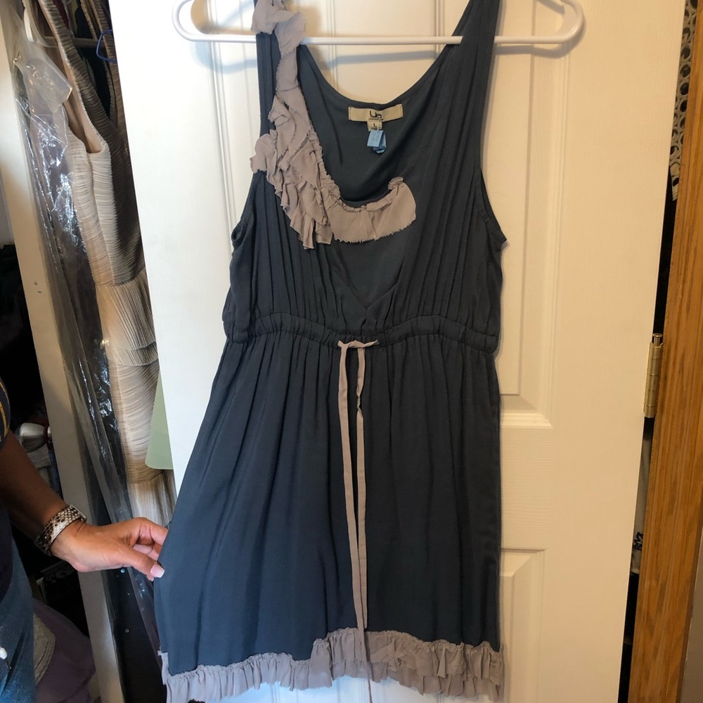Boutique Sundress - Navy and Grey!